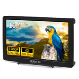 M1020 Portable Monitor 10.1 Inch Full Hd Ips 1920X1080 400Nits Monitor With Hdmi, Vga For Windows 11/10/8/7 Ps Xbox Compatible With Raspberry Pi 5/4/3 Build-In Speakers Vesa Mount
