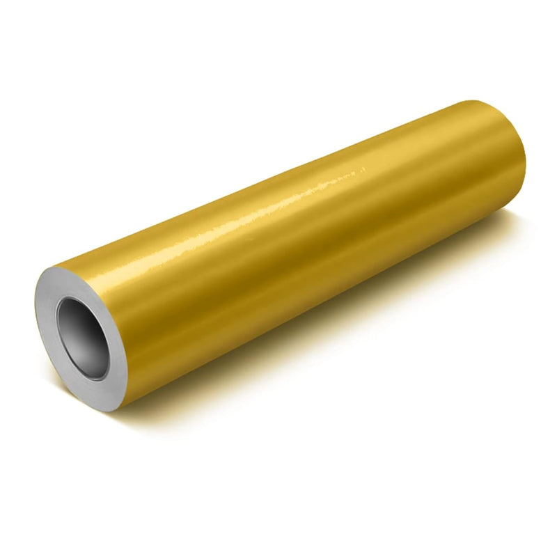 Gold Metallic Gloss Deco65 Permanent Adhesive Craft Vinyl For Cricut,