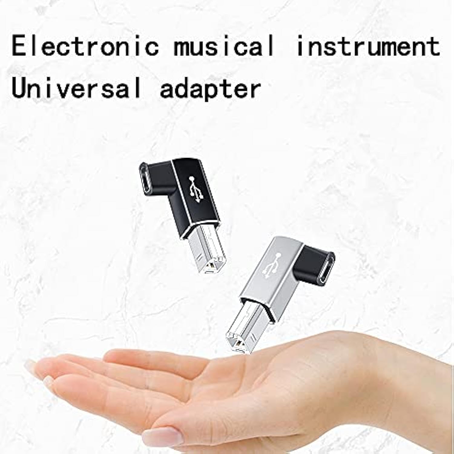 Usb C Female To Midi 90 Degree Adapter, 2Pack Right And Left Female Usb C To M