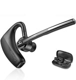 Bluetooth Headset 5.2 with CVC8.0 Dual Mic Noise Cancelling Bluetooth Earpiece 16Hrs Talktime Wireless Headset for Truck Driver iPhone Android Cell