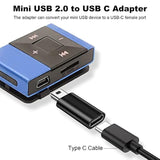 Mini Usb 2.0 To Usb C Adapter (4 Pack), Usb Type C Female To Mini Usb Male Con