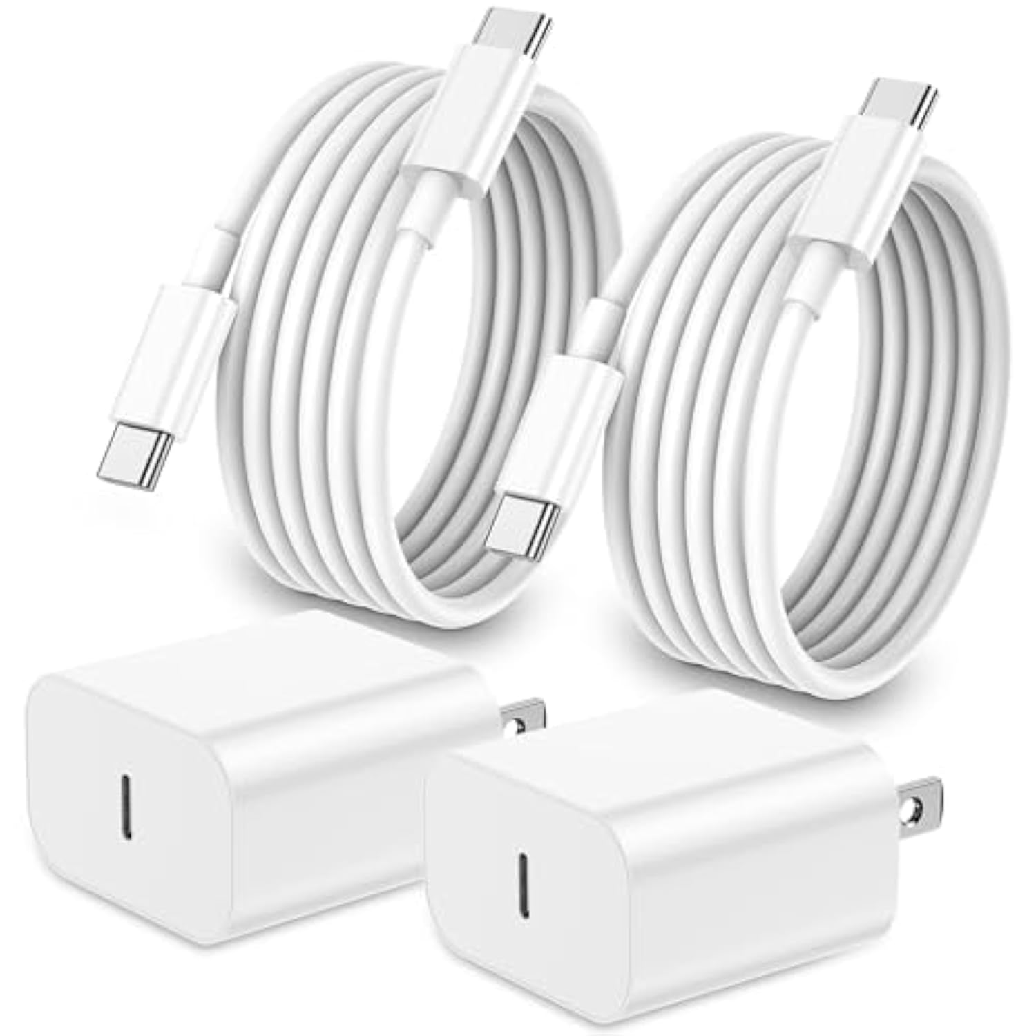 Iphone 17 16 15 Charger Fast Charging,20W Apple Ipad Usb C Fast Charger,2Pack 6Ft Usb C Wall Charger Block For Iphone 17/Pro/Pro Max/17 Air/ 16/16 Pro/16 Pro Max/15/Plus/Pro/Pro Max, Ipad Pro/Mini