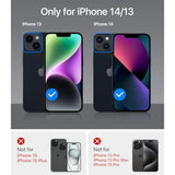 Magnetic For Iphone 13 Case & Iphone 14 Case For Magsafe [10Ft Military Grade Protective] Slim Translucent Matte Back Silicone Edge For Iphone 13 / Iphone 14 Phone Case (6.1"), Alpine Green