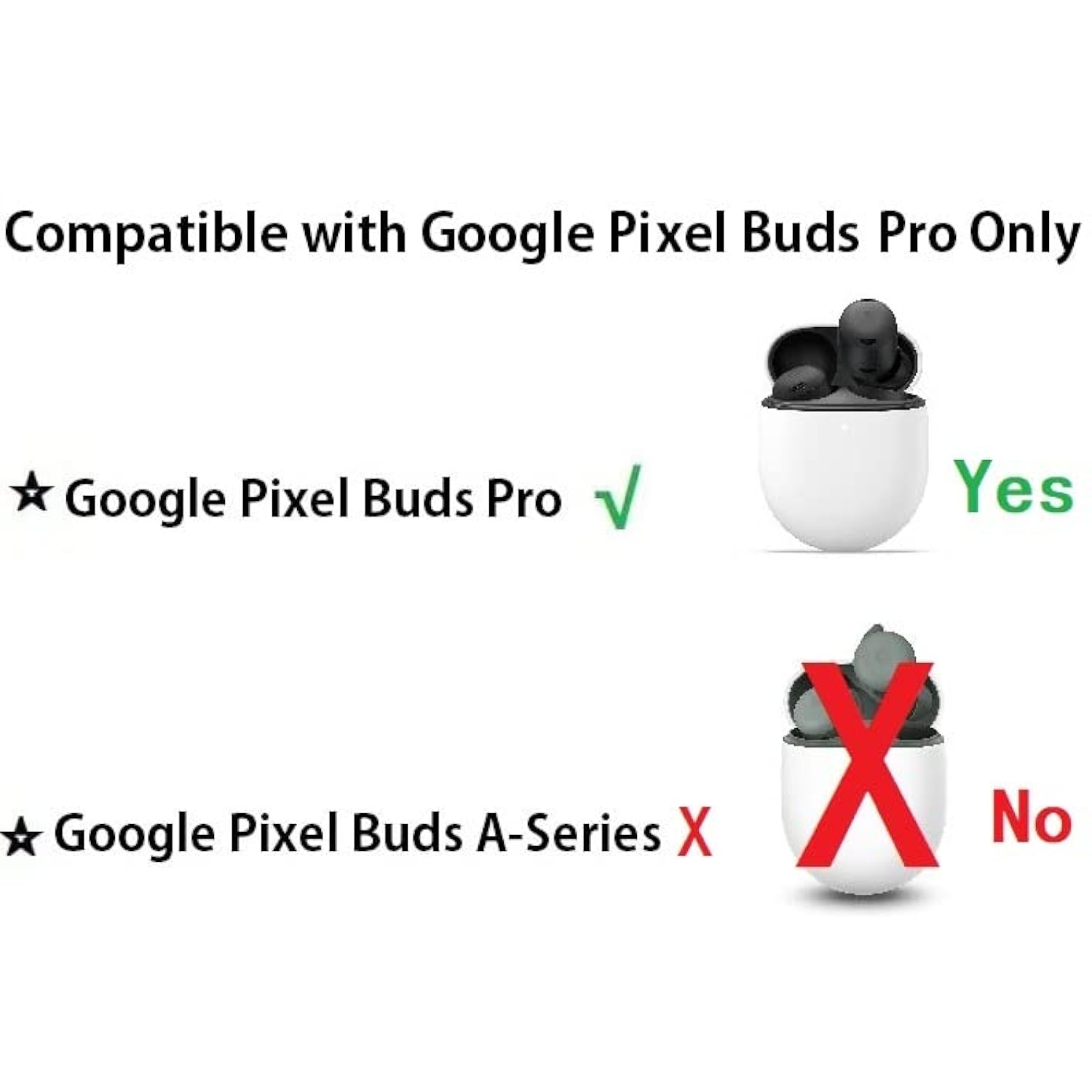 Memory Foam Ear Tips Compatible With Google Pixel Buds Pro Replacement Ear Tips, Perfect Noise Cancellation, Fit In Case, S/M/L 6 Pairs Foam Tips Black (Foam Pp6Pb)