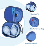 Hard Case For Bose Quietcomfort, Qc Ultra, Qc 45, Qc 35, Qc45 Se, Qc Se Wireless Noise Cancelling Headphones, Soundcore H30I On-Ear Headphones?Outer Black+Inner Blue?