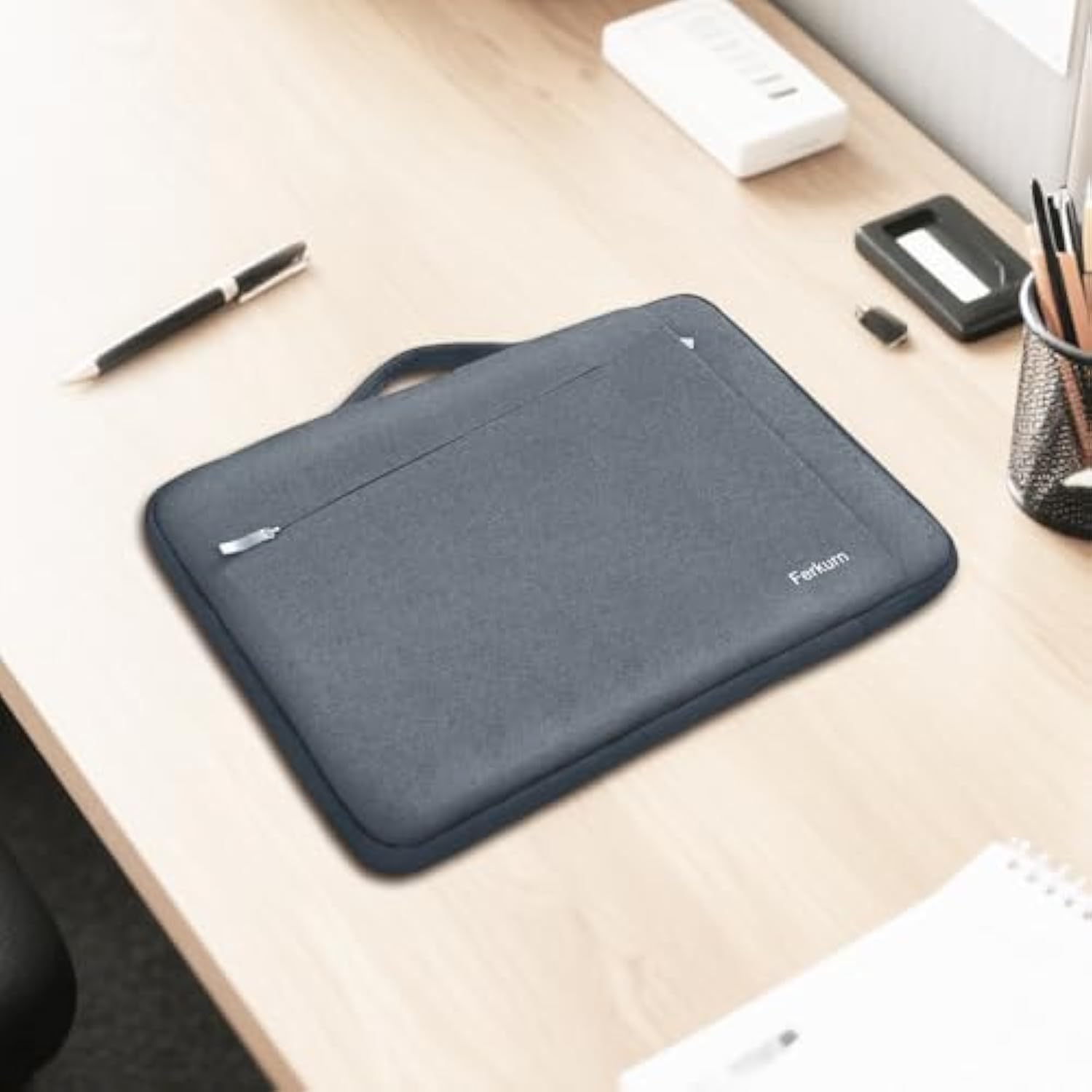 Laptop Case Sleeve For Men Women Chromebook Case Compatible With Macbook Air/Pro Lenovo Surface Hp Dell Asus Acer, 14 Inch, Gray