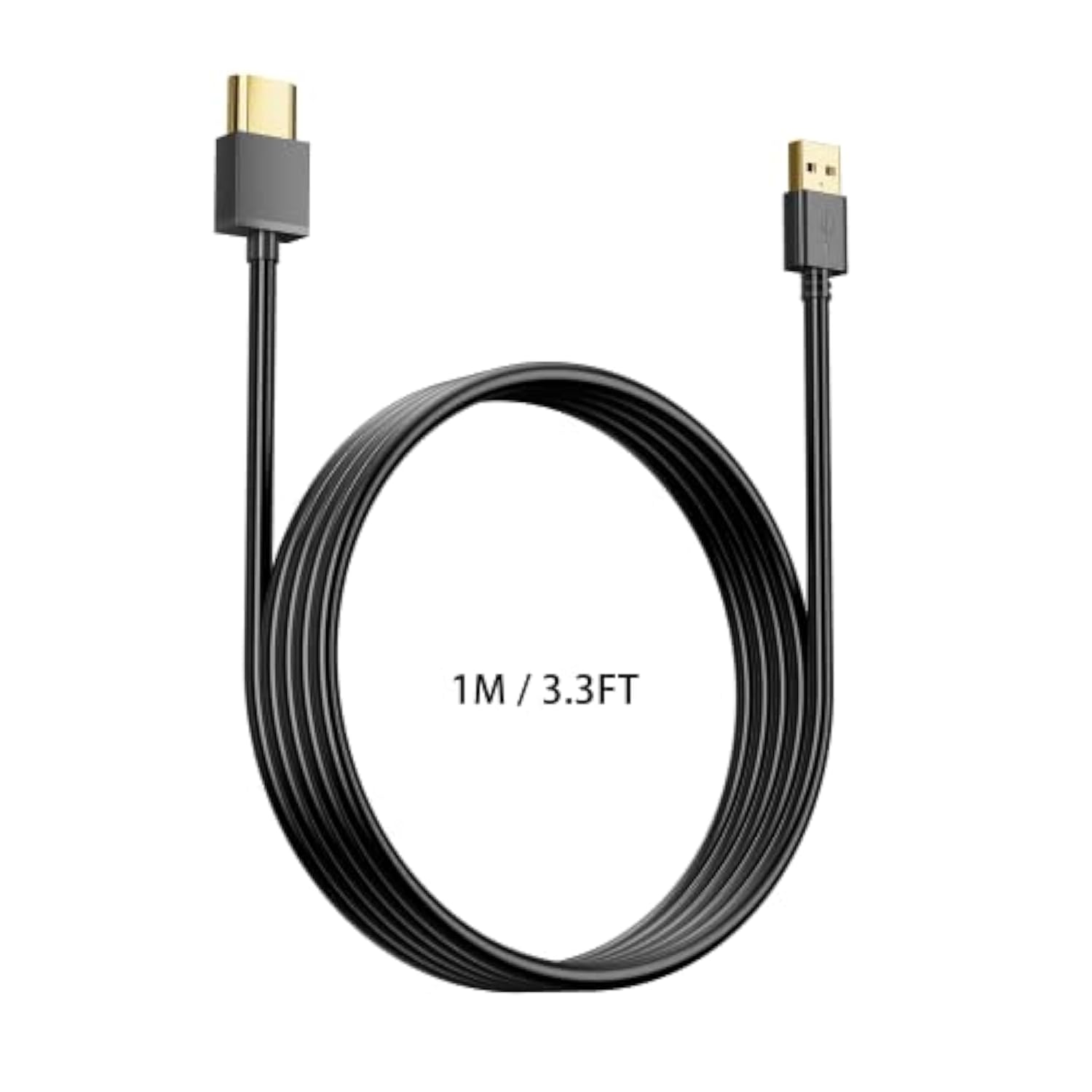 Usb To Hdmi Cord Cable, (1M / 3.3Ft) Usb 2.0 Male To Hdmi Male Charger Cable A