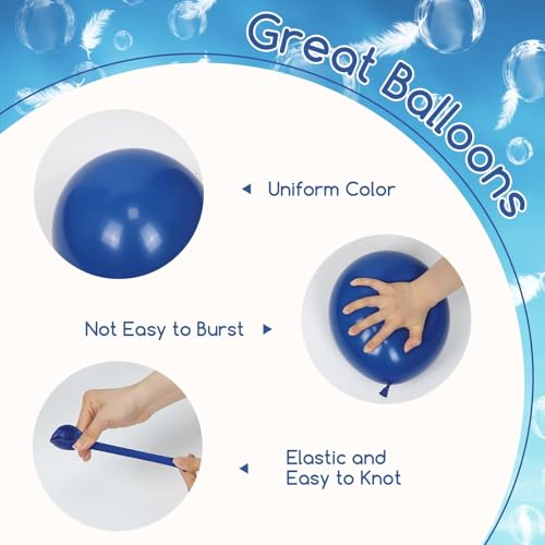 60pcs 12inch Under the Sea Balloons with Light Dusty Blue Teal Balloons