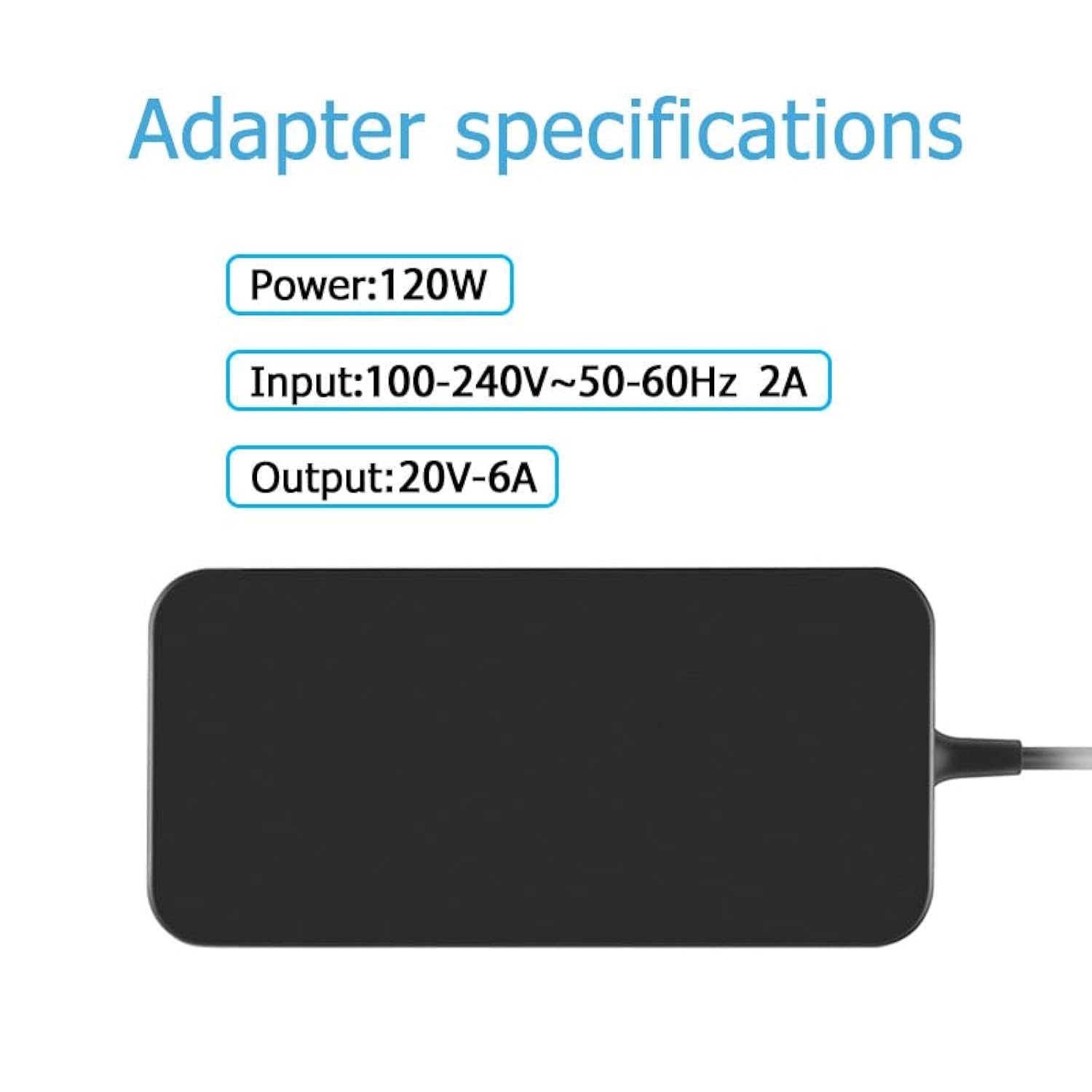 20V 6A 120W Ac Charger Adapter Replacement For Asus Zenbook Flip 15 Q528Eh Q53