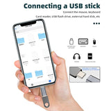 Usb C Female To Lightning Male For Iphone Otg Adapter(2Pack) Apple Charger Data Sync Dongle Type-C Camera Card Reader Flash Drive Keyboard Mouse U Disk Converter For 14 13 11 12 Pro Max X Xs 8 7 Plus
