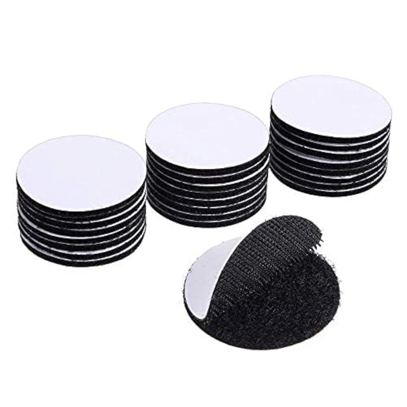 24 Pcs Black Sticky Adhesive Dots Self Adhesive Tape, Industrial Strength Hook