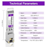 1000Base-T Sfp Transceiver, Sfp To Rj45, 1.25G Copper Sfp To Ethernet Module Compatible For Cisco Glc-T/Sfp-Ge-T, Ubiquiti Unifi Uf-Rj45-1G, Mikrotik, Meraki, Netgear, D-Link And More, 1 Pack