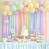 8 Pastel Streamers, 656Ft Pack Of Pastel Birthday Decorations, Rainbow Party Decorations, Backdrop Party Supplies For Wedding Decor (1.8 Inch X 82 Ft/Roll)