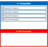 Thickened Headset Earpads Replacement Headphone Ear Pads Compatible With Mpow 059 H1 H7 H20 H5 (Diy) Headphones