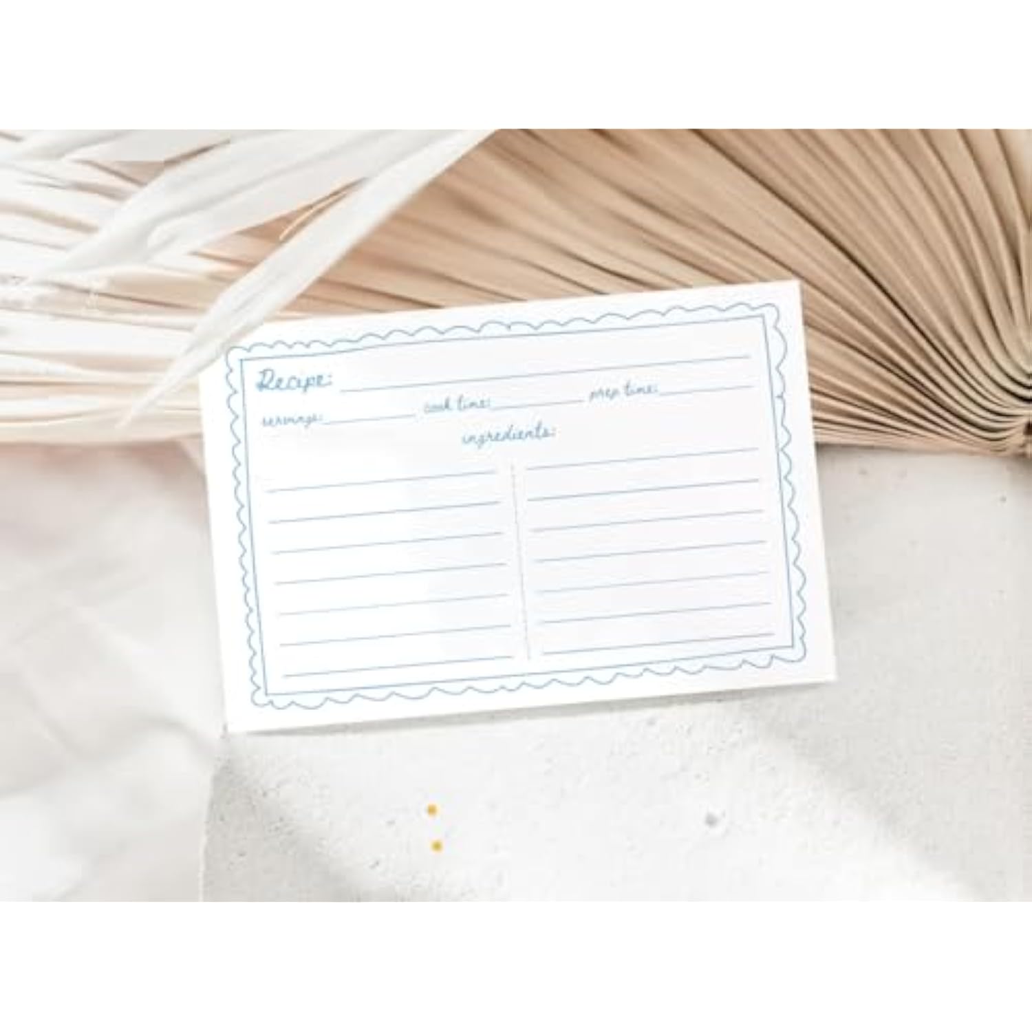 Recipe Cards, 4X6 Recipe Cards For Bridal Shower And Weddings, Double-Sided, 50 Pack, Scribble Design