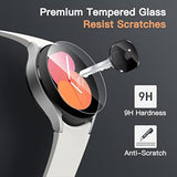 Jetech Screen Protector For Samsung Galaxy Watch Fe/5/4 40Mm, Tempered Glass 2.5D Round Edge, Hd Clear, 3 Pack