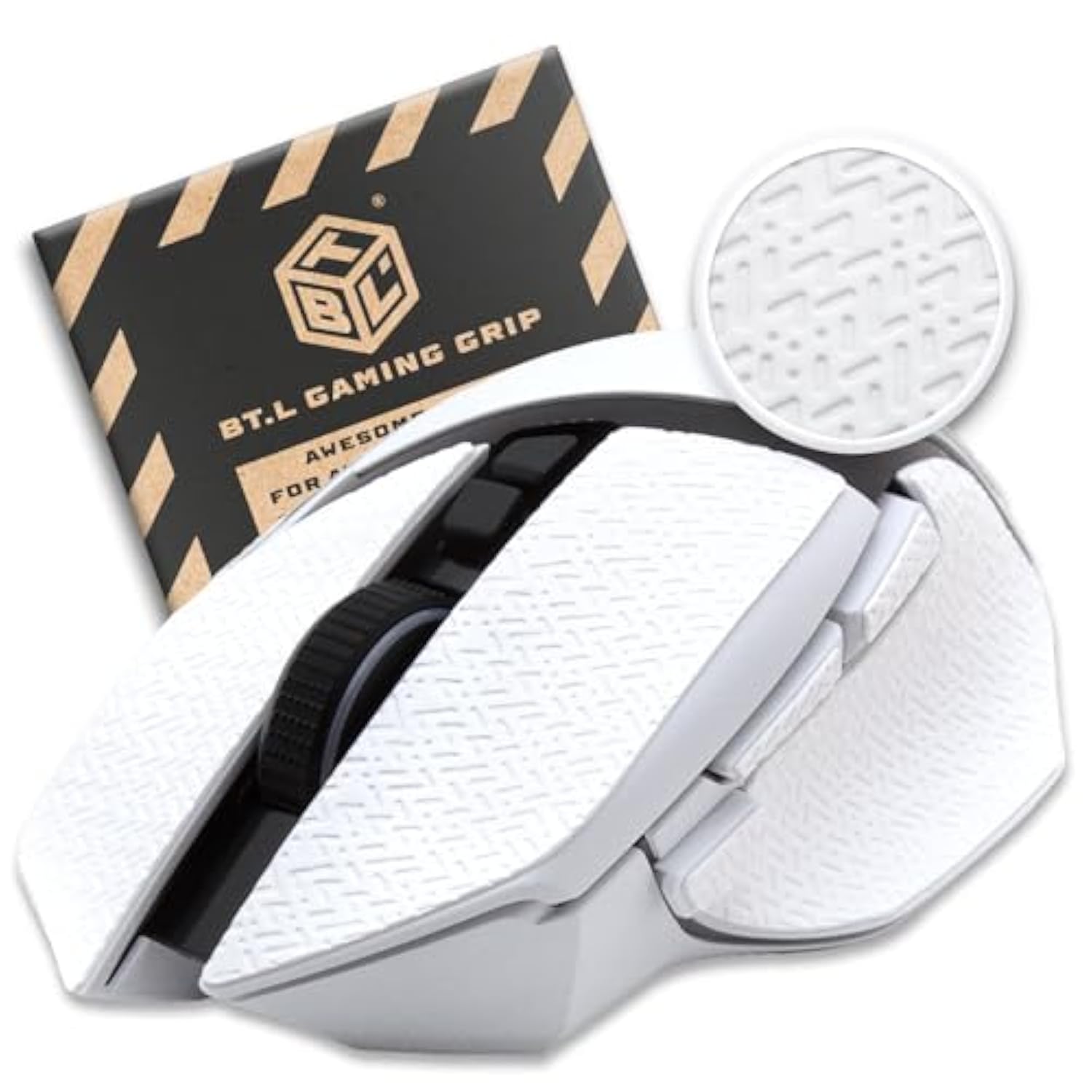 Mouse Grip For Razer Basilisk V3, V3 Pro, X Hyperspeed, And Ultimate (White)