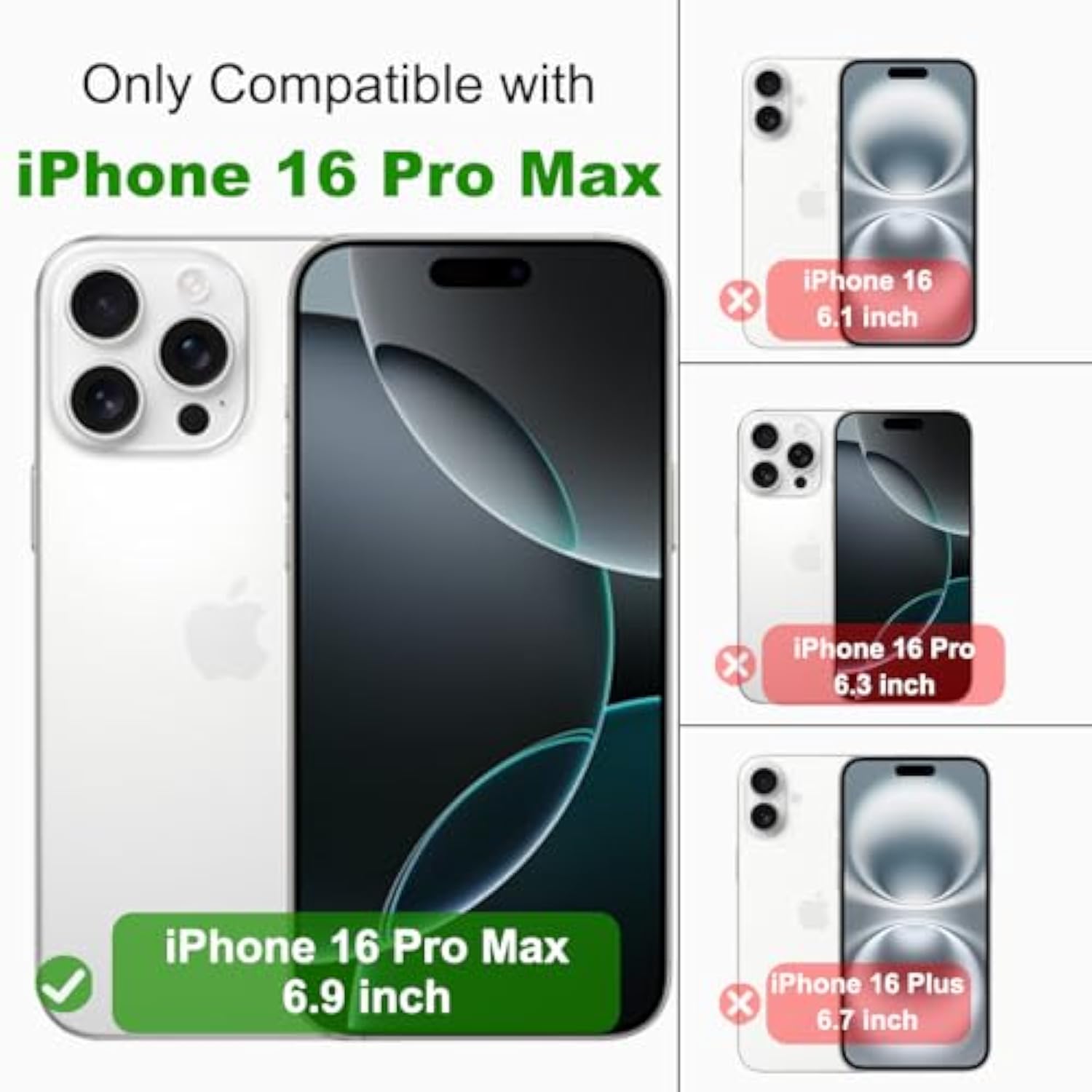 For Iphone 16 Pro Max Clear Bumper Frame No-Back Case, Slim Fit Ultra-Light Anti-Yellowing Transparent Protection Heat Dissipation Bezel Phone Cover Case 6.9" 2024