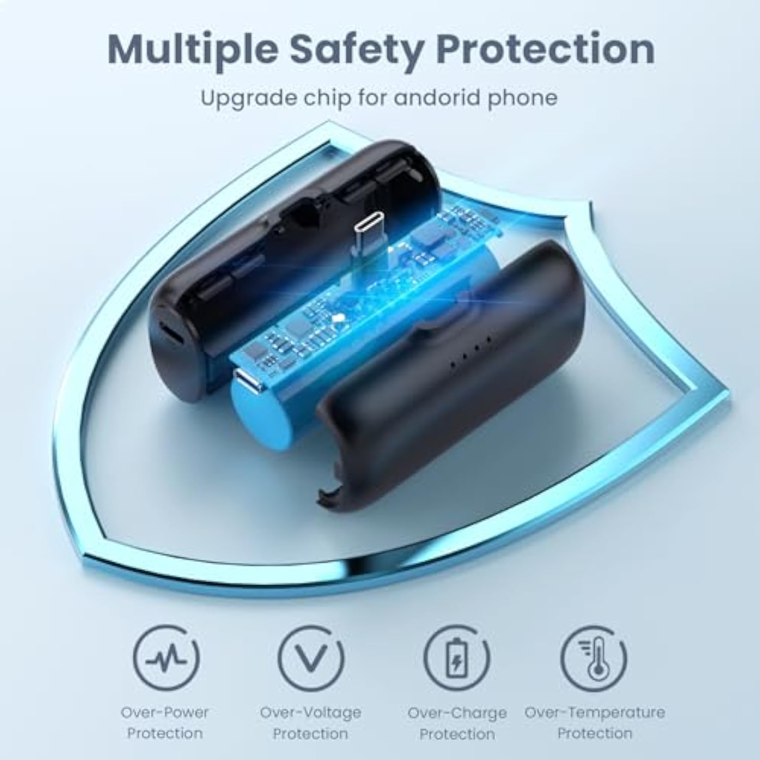 Mini Portable Charger Usb C Power Bank,5200Mah 15W Pd Phone Charger For Iphone,Ultra-Compact Plug In Battery Pack Compatible With Iphone 16/16Plus/15/15Plus/15Pro Max,Galaxy S25/S24,Ipad,Android Etc