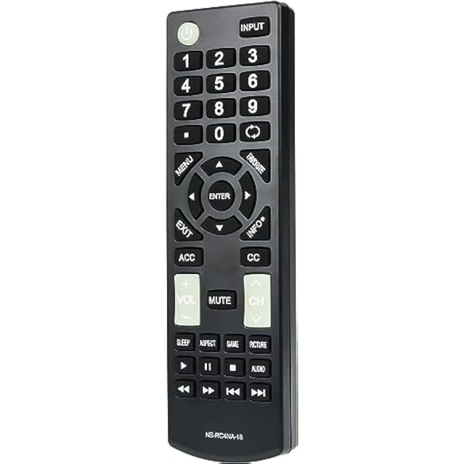 Universal Ns-Rc4Na-18 Remote Control Replacement For All Insignia Tvs