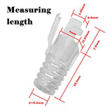 100 Pcs Rj45 Cat6 Strain Relief Boots Connector For Standard Cat6 Cat6A Ethern