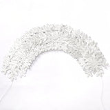 Snowflake-Snow Silver Christmas Party-Decoration Garland - 52Ft Frozen Winter Wonderland Ornaments Hanging Paper Streamers,New Years Birthday Baby Shower Wedding Holiday Ceiling Decor