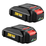 2Packs Wa3525 20V Lithium Battery 4.0Ah Replacement For 20V Battery Wa3578 Wa3575 Wa3520 Compatible With Battery 20V