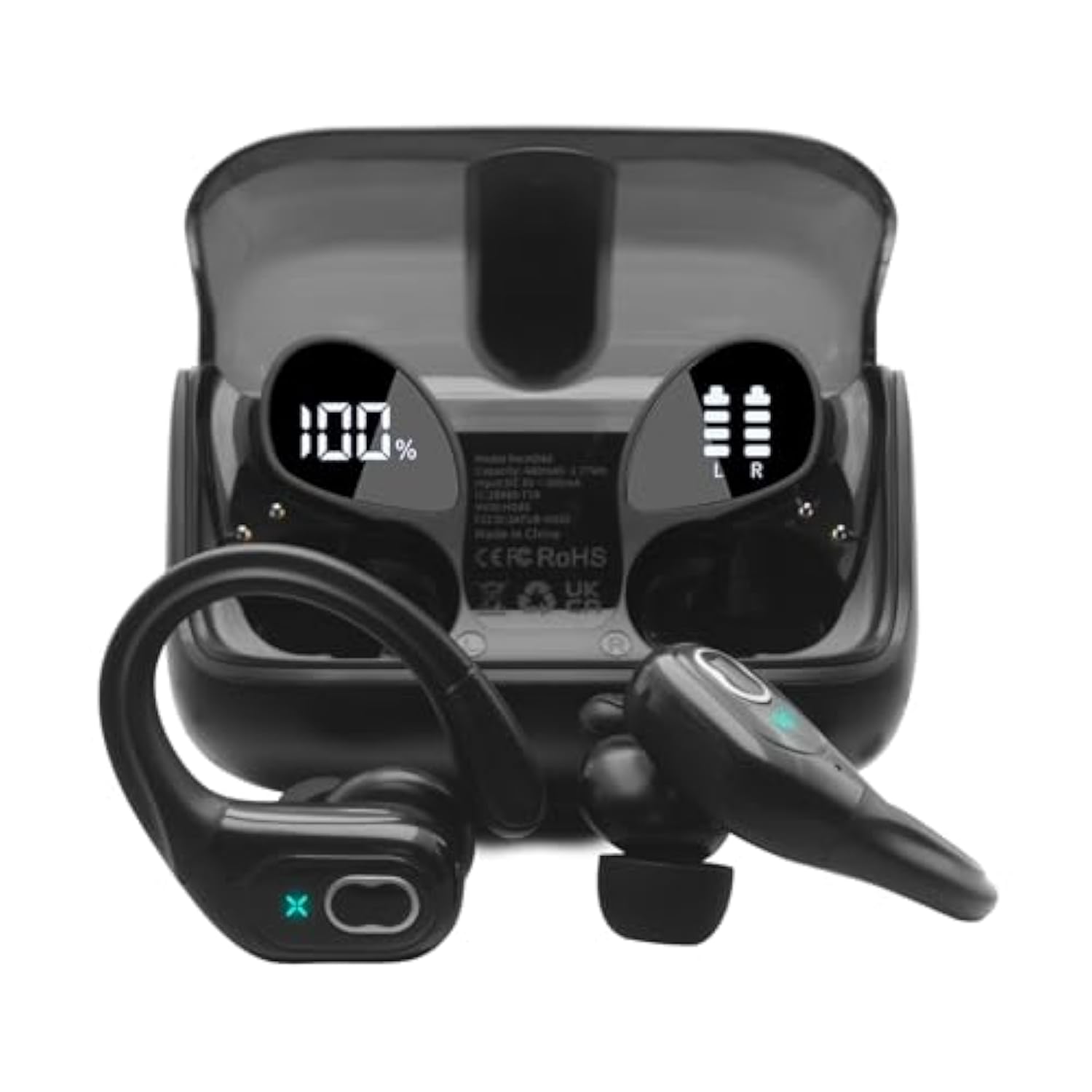 Replacement Ear Tips For Aptkdoe Hd65 / Ltinist Bx27 Earbuds, Silicone Earbuds Tips, 9 Pairs (S/M/L) Black