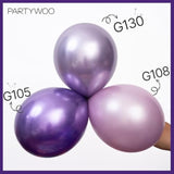 Purple Balloons, 142 Pcs Lilac And Metallic Purple Balloons Different Sizes Pack Of 18 Inch 12 Inch 10 Inch 5 Inch For Balloon Garland Balloon Arch As Birthday Decorations, Party Decorations