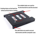 Hdd Ssd Mounting Bracket 2.5 To 3.5 Adapter Hard Drive Holder (Single Drive, Pack Of 2)