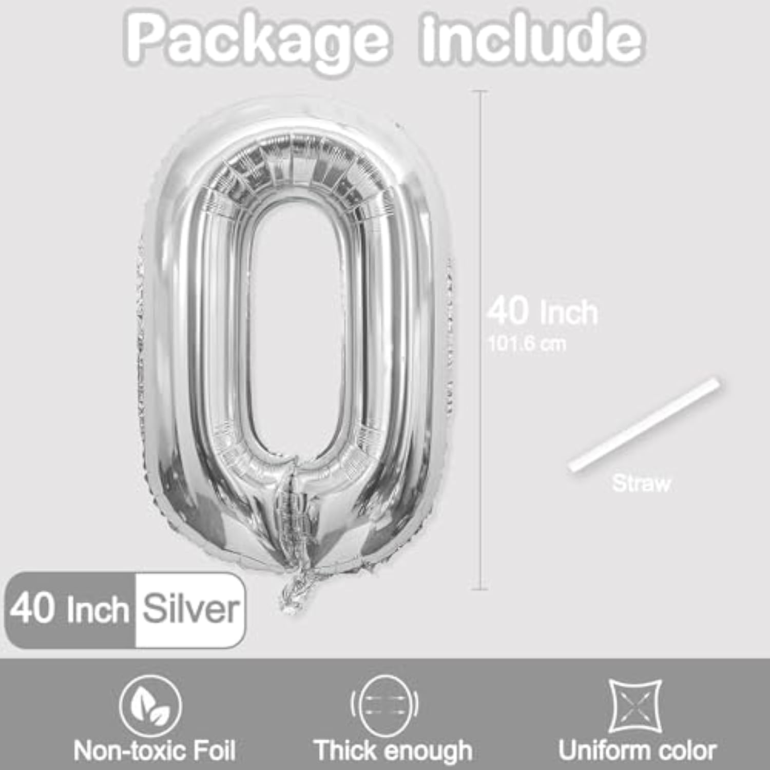 21 Balloon Number, 40 Inch Silver Foil Balloons Giant Jumbo Helium Number 21 Or 12 Balloons For Boys Girls 21Th 12Th Birthday Decorationss Anniversary Events Party Decorationss (Silver)