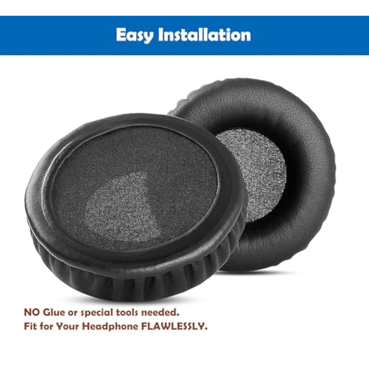 Professional Replacement Earpads Cushion Compatible With Philips Shb9100 Shb9000 Shb-9100 Shb-9000 Headphones Ear Pads With Skin-Friendly Leather And Memory Foam