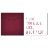 Anniversary Greeting Cards For Wife Husband Valentines Day Gifts For Girlfriend Boyfriend I Like You A Lot Card Couple Birthday Gift For Him Her Couples I Love You Gifts For Women Men