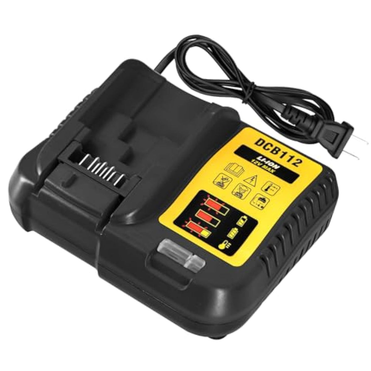 Dcb112 For Dewalt Battery Charger Replacement For Dewalt 12V 20V And 60V Max Lithium-Ion Battery Dcb205 Dcb112 Dcb201 Dcb200 Dcb612 Dcb609-2 Dcb609 Dcb606 Dcb606-2 Dcb208 Dcb206