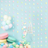 65 Feet 5 Pieces Pastel Party Decorations Circle Dot Garland Pastel Birthday Garland Pastel Pop Classroom Decor For Baby Shower Wedding Birthday Macaron Decorations