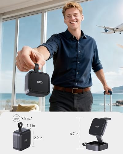 3 in 1 Wireless Charging Station for  Devices,Compatible with MagSafe Charger Stand,Foldable Fast Travel Magnetic Wireless Charger for iPhone 17