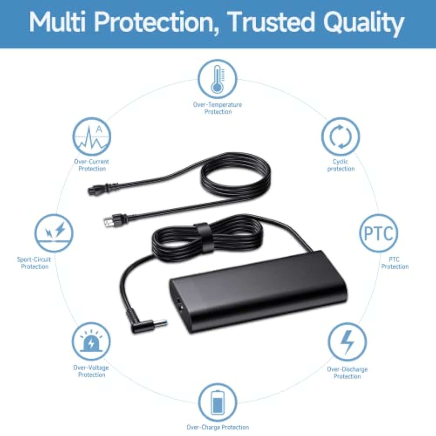 Hp 135W 19.5V 6.9A Ac Adapter Laptop Charger Fit For Hp Spectre 15 X360 Omen 1