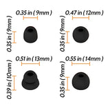 Replacement Ear Tips Silicone Earbuds Compatible Beats Powerbeats Pro Wireless Earphones Tips Earplug Headphone Cover Sweatproof Easy To Use Comfortable Ear Buds 8 Pairs Black