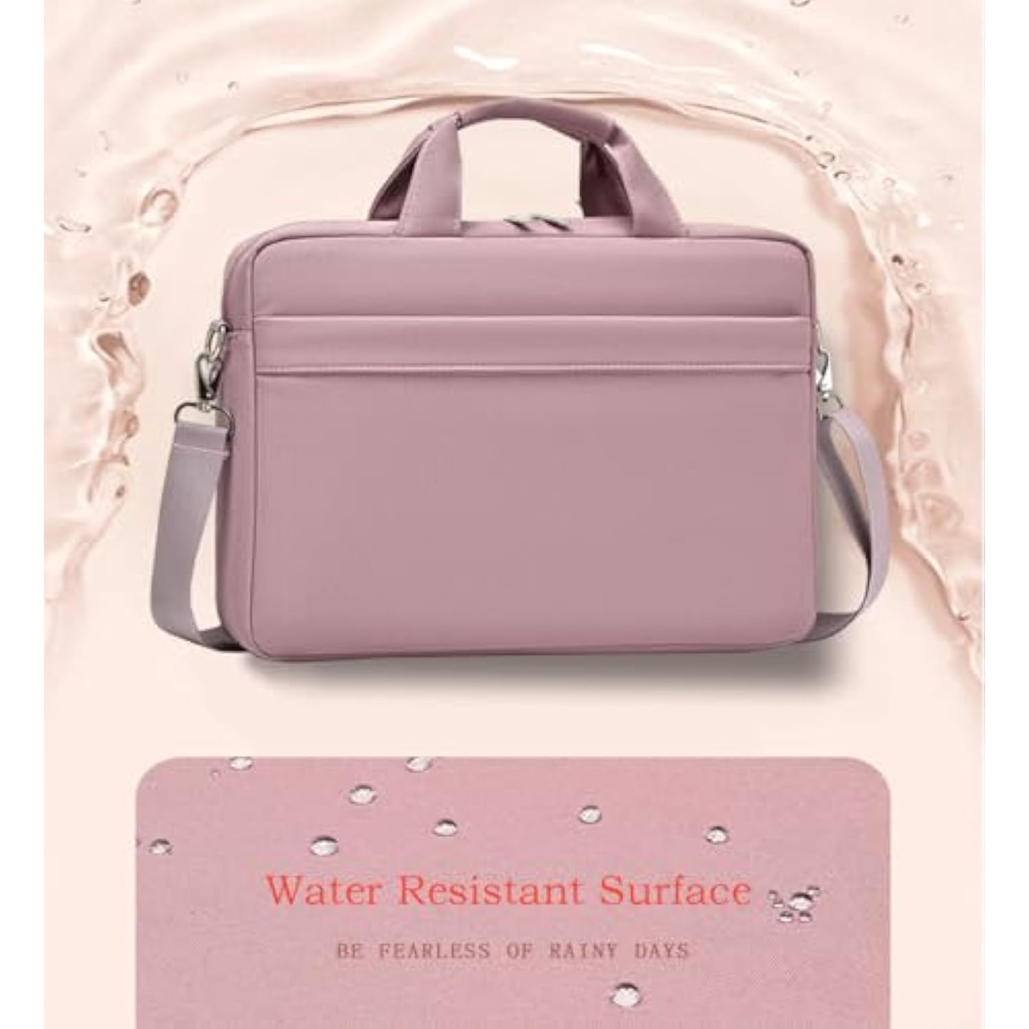 15.6 16 Inch Laptop Sleeve Case, Waterproof Computer Cover Women Bag Compatible With Lenovo Ideapad 15.6, Acer Nitro | Acer Aspire 1/3/5 15.6", Hp Pavilion, Dell Inspiron 15.6 Laptop, Pink