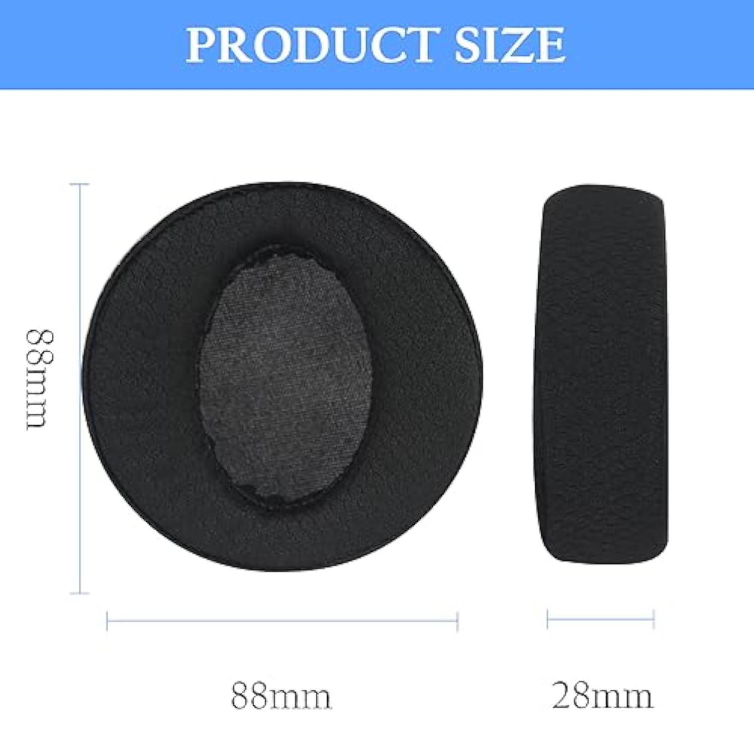 Quick Fit Replacement Earpads Sweatproof Ear Cushions For Sony Mdr-Xb950Bt Xb950B1/Xb950N1/Xb950Ap Wireless Headphones,Ear Pads With Breath Mesh&Isolation Foam (Black)