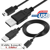 SaiTech IT 10 Pack USB 2.0 A to Mini 5 pin B Cable for External HDDS/Camera/Card Readers/ MP3 Player(150cm - 5Feet - 1.5M) -Black