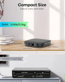 Mini DVD Player with HDMI, Small DVD Player that Plays All Regions and Formats, DVD CD Players for TV Support 1080P Video, AV Output, USB/TF Card