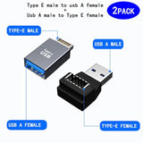 Usb 3.0 Type A To Type E Extension Adapter , Key-A Type-E Male Port To Usb A F