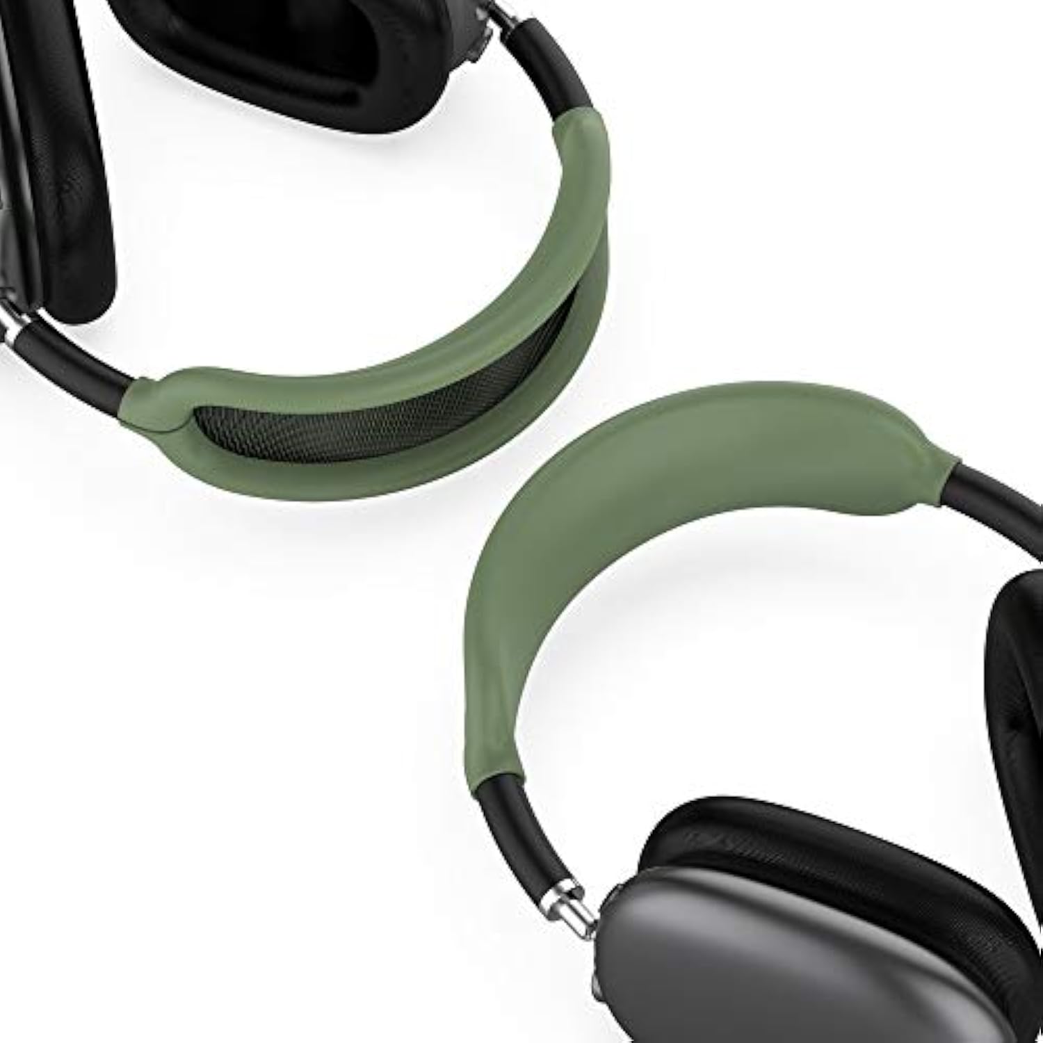 Headband Cushion Cover Case Compatible With Apple Airpods Max Wireless Headphone,Washable Soft Durable Silicone Dustproof Easy To Install Diy No Tool Needed For Airpods Max Accessories(Green)