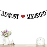 Almost Married Banner - Bridal Shower/Wedding Bunting Backdrops - Enga