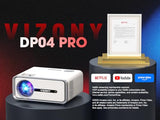 [Built-In Apps] Smart Projector With Wifi And Bluetooth, Native 1080P Projector With Streaming Apps, Dolby Audio, Portable Mini Projector For Indoor Outdoor Use