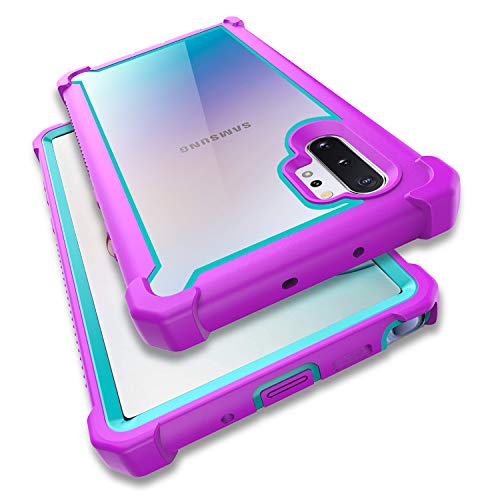 Case for  Galaxy Note 10 Plus Case With Screen Protector, Full Body Protective Hybrid Dual layer Shockproof Acrylic Back Case Cover for Galaxy