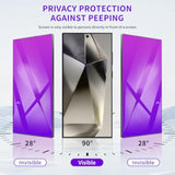 2 Pack For Samsung Galaxy S25 Privacy Screen Protector[Rose-Purple][0.08S Fingerprint Unlocked] Film 6.2'', Eye Protection, Anti-Bubble, Full Coverage