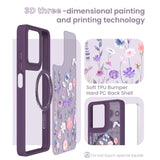Magnetic Flower Case for Motorola Moto G Power 2025/2026 Colorful Phone Case