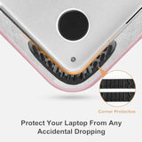 MOSISO 13-14 inch 360 Protective Laptop Sleeve Compatible with MacBook Air/Pro, HP, Dell, Lenovo, Acer, Asus, 13.3 inch Anti-Theft Shockproof Carrying Case Neoprene Vertical Bag with Small Case, Pink